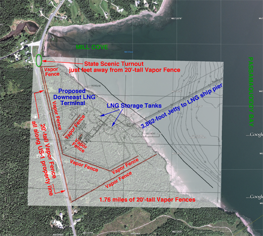 DeLNG Vapor Fences Plot Plan