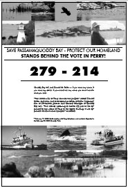 Save Passamaquoddy Bay - Protect Our Homeland Stands Behind the Vote in Perry!