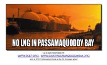 No LNG in Passamaquoddy Bay poster